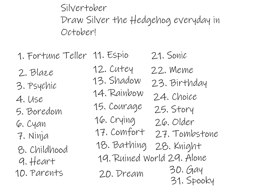 #silvertober i got bored