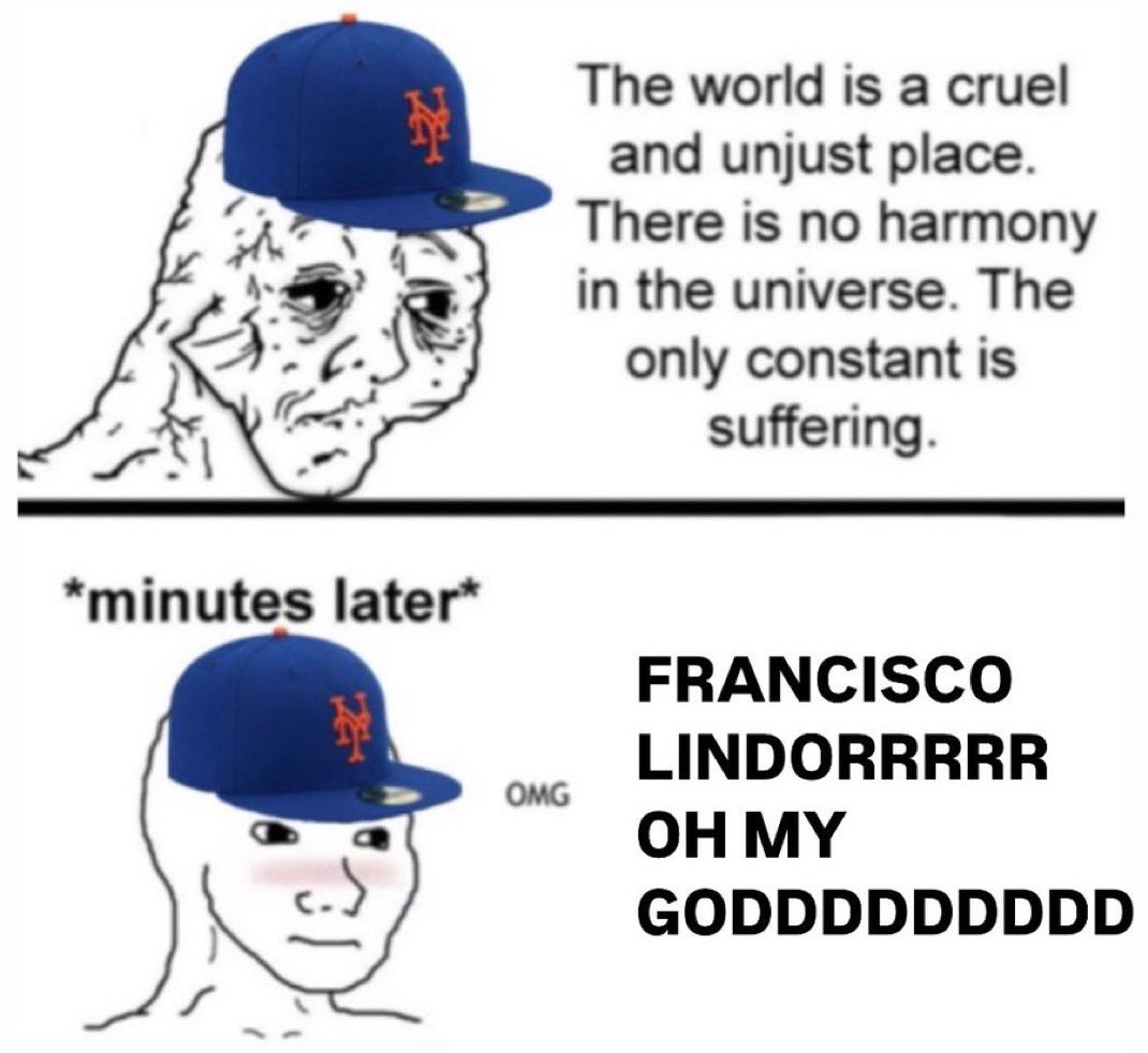 I know we all related to this meme when Lindor hit his Homer