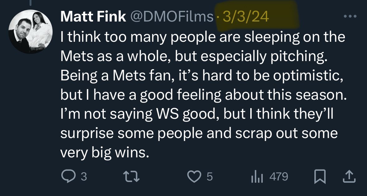 DMOFilms's tweet image. I’m not saying I was right, but I was right. 
#mets #mlb