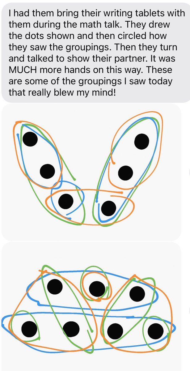 nsimpson327's tweet image. 🔥 WOW!! 🔥 A conversation with a kinder teacher after working on number talks! Kinder can talk math too at McMasters!! #mathroutines #numbertalk #pisdmathchat