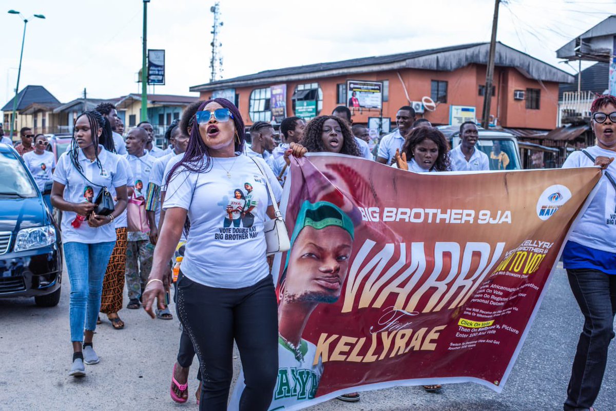 DoublekayHQ's tweet photo. Warri dey worry💪❤️
Thank you so much HOME!❤️
we see una and we appreciate una die🙏🏻❤️

Migwo🙏🏻❤️🙏🏻

VOTE KELLYRAE!
VOTE KELLYRAE!!
VOTE KELLYRAE!!!

#Kellyrae #BBNaijaS9 #BBNaija #BBN #DoubleKay https://t.co/nesxXzch3z