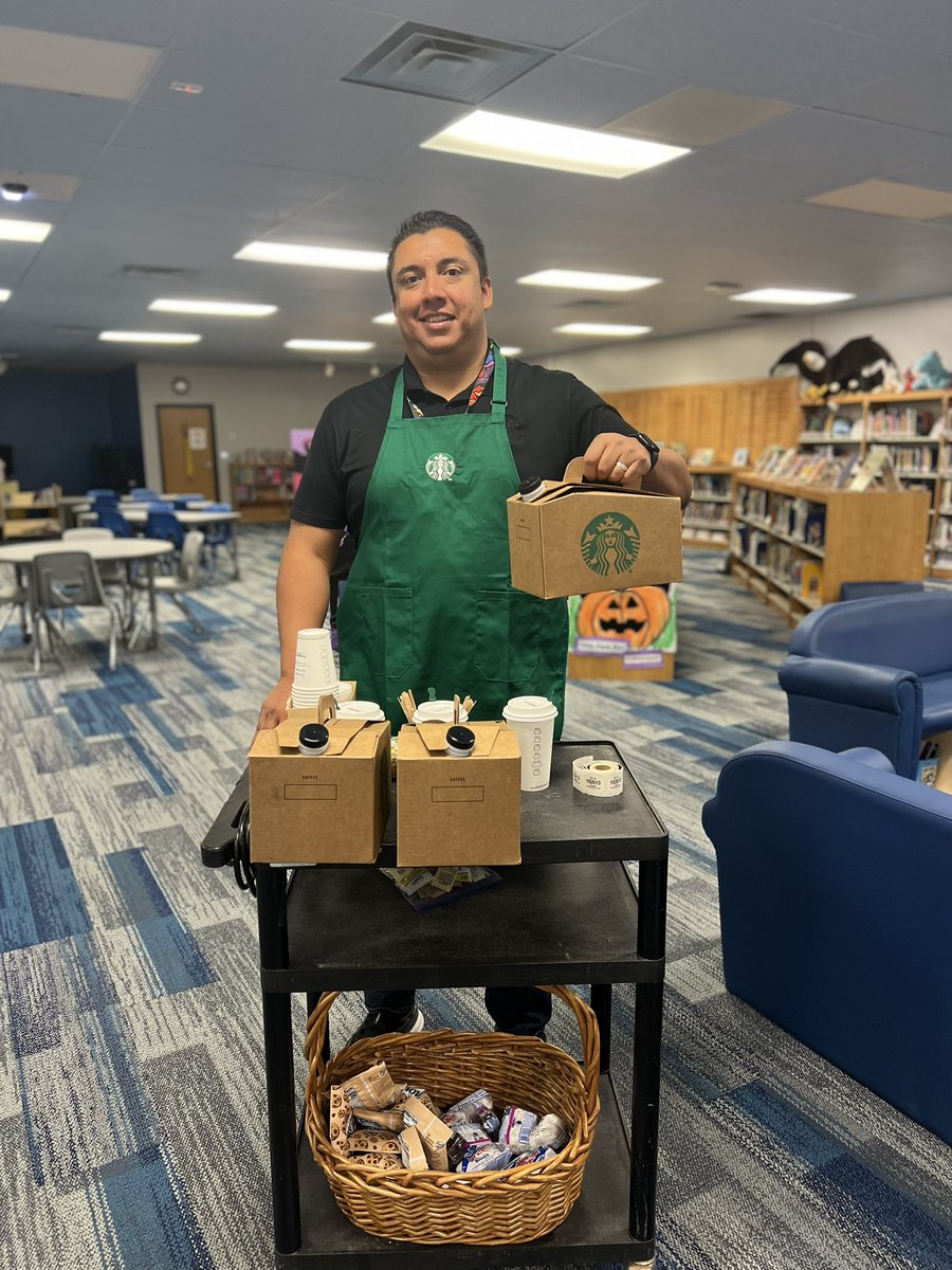 Thank you <a href="/Starbucks/">Starbucks</a> for supplying our coffee this morning. <a href="/fmeeagles/">Frank Macias Eagles</a> <a href="/villalba_eric/">Eric Villalba</a> <a href="/Ymgomez1964/">Yvonne Gomez</a>