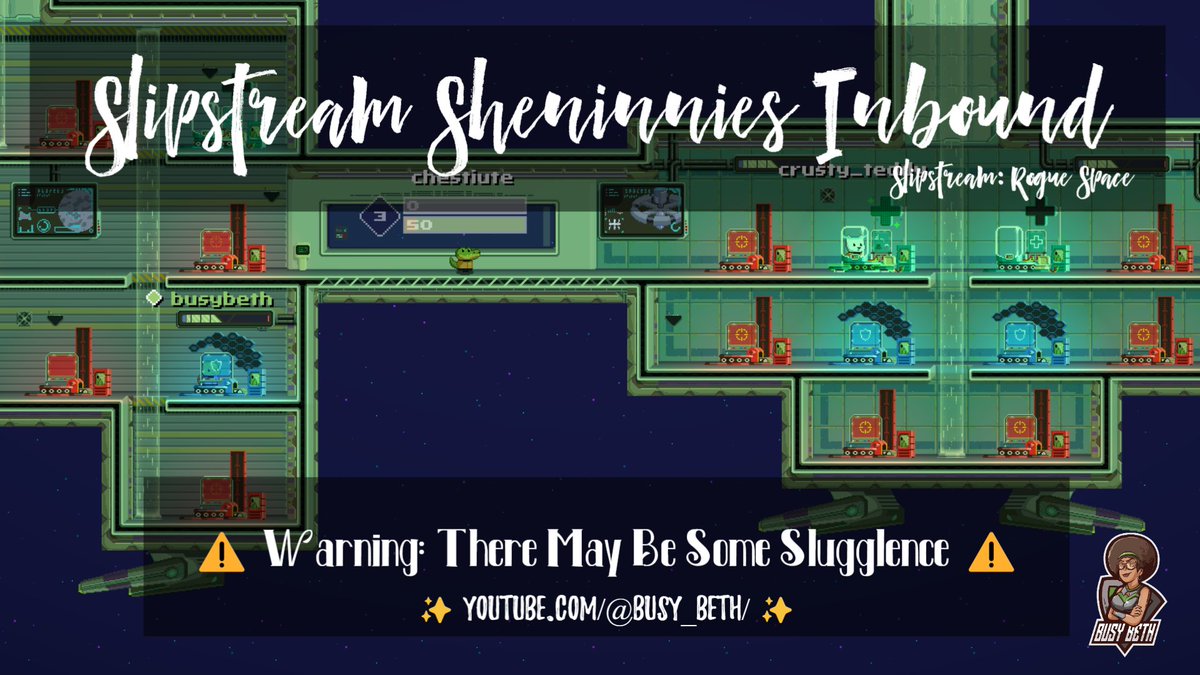 busy_beth's tweet photo. Time for some Slipstream Rogue Space 🚀💫

Daily Bonus &amp; Proteus Runs! 🥳

Come hang out, Support the stream and Pew Pew💥 some Slugs with us! 😈🔫

https://t.co/VO08Dx31JO

See you starside.✨
•
#BusyBeth
#BusyBeingBeth
#PlaySlipstream
#SlipStreamRogueSpace
@PlaySlipstream https://t.co/IheM0MxZyJ