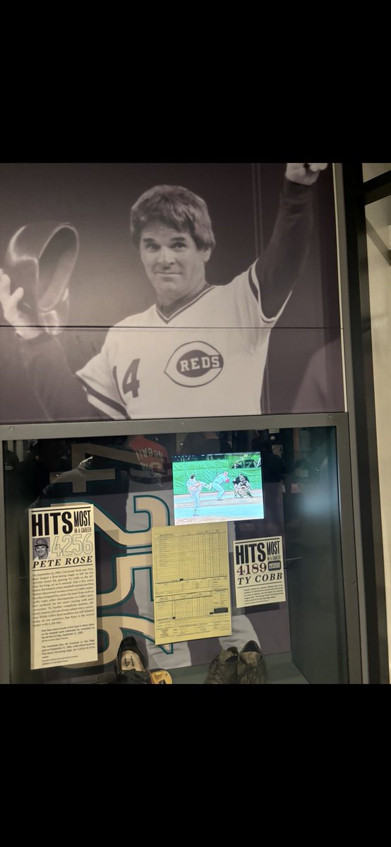 Chops109's tweet photo. Rip Pete Rose! Coincidentally I got this picture at the @baseballhall this past July https://t.co/Hdcel2x9yc