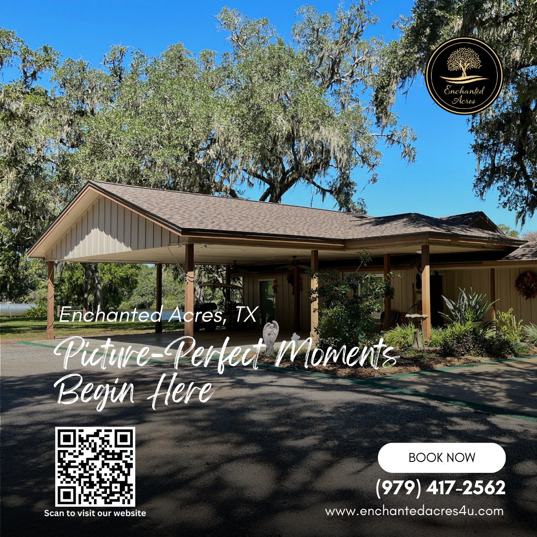 enchantedacres4's tweet image. Plan your next getaway at Enchanted Acres, where relaxation and adventure await. 🏡🌅 #GetawayDestination #EnchantedAdventure #LakeJacksonTX