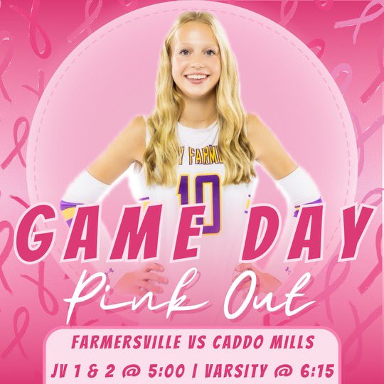 Tomorrow is PINK OUT! Everyone wear pink to the game to support Breast Cancer Awareness!