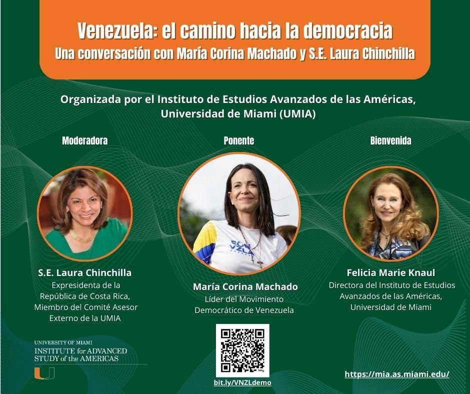 Les invito a escuchar la conversación que sostuve con <a href="/MariaCorinaYA/">María Corina Machado</a> en la que nos transmite con su excepcional fuerza y convicción, su visión y aspiraciones en la conducción de la lucha que libra en #Venezuela por la democracia y la libertad. 

“Venezuela: el camino hacia la