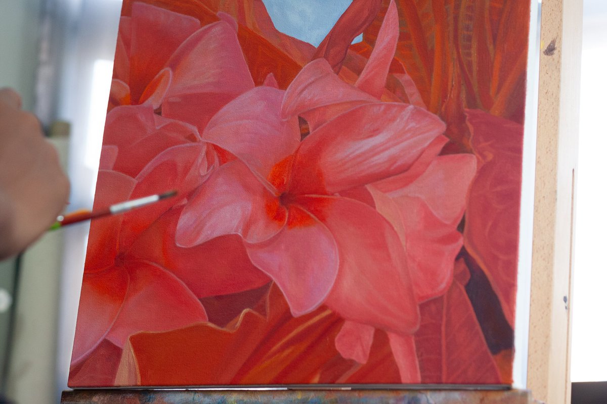 _PringleArt's tweet photo. GLOW AT DUSK II
This piece really tested my patience 😅, but it also reminded me of an important lesson: trust the process.
#TajaeJPringle #floralcomposition #naturelovers #goldenhour #oiloncanvas #floralpainting #art https://t.co/H79tKJmVUz