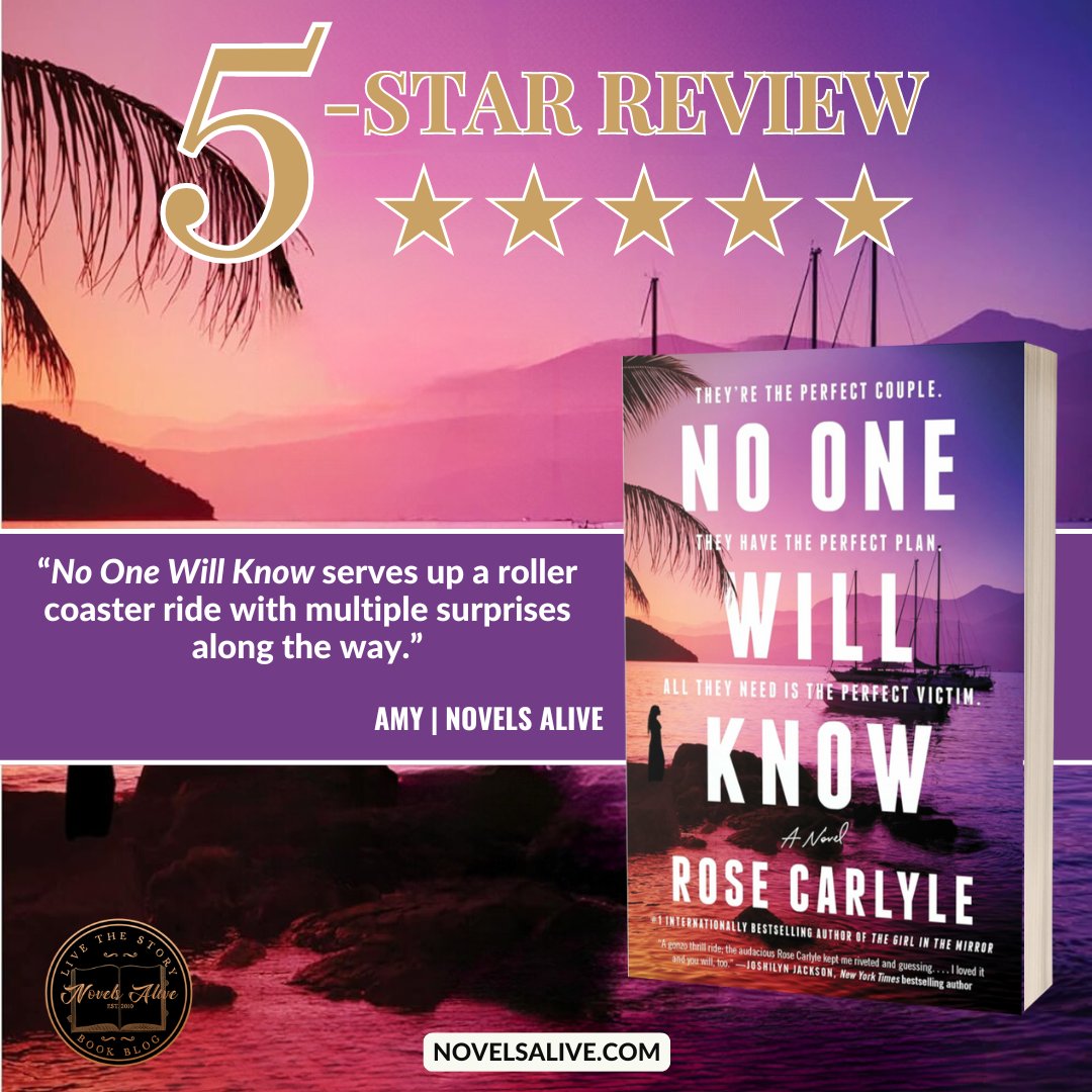 5-STAR REVIEW🌟🌟🌟🌟🌟: NO ONE WILL KNOW by Rose Carlyle <a href="/RCarlyleAuthor/">Rose Carlyle</a> <a href="/WmMorrowBooks/">William Morrow</a> <a href="/HarperCollins/">HarperCollins</a> 

👉NO ONE WILL KNOW serves up a roller coaster ride with multiple surprises along the way. bit.ly/3N7GRKs #bookreview #mystery #thriller #suspense #books #book #read