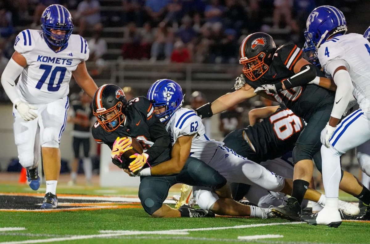 It's Homecoming week, and the rivalry is heating up! 🔥 Let's pack the stands and show our support for our KoMets as they take on the Byron Bears. Wear your 💙&amp;🤍 and get loud! #hoco2024 #beatbyron 
👉 Friday, October 4
👉 7PM Kickoff