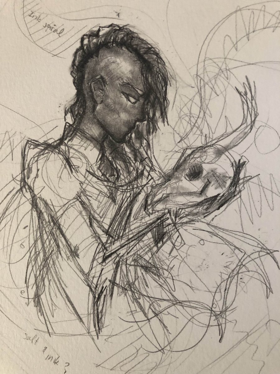 maulychu's tweet photo. Began this fanart piece today. Curious about the characters? Check out the Books of the Usurper series by @erinmevans. ✨ https://t.co/h4oR8j01xs