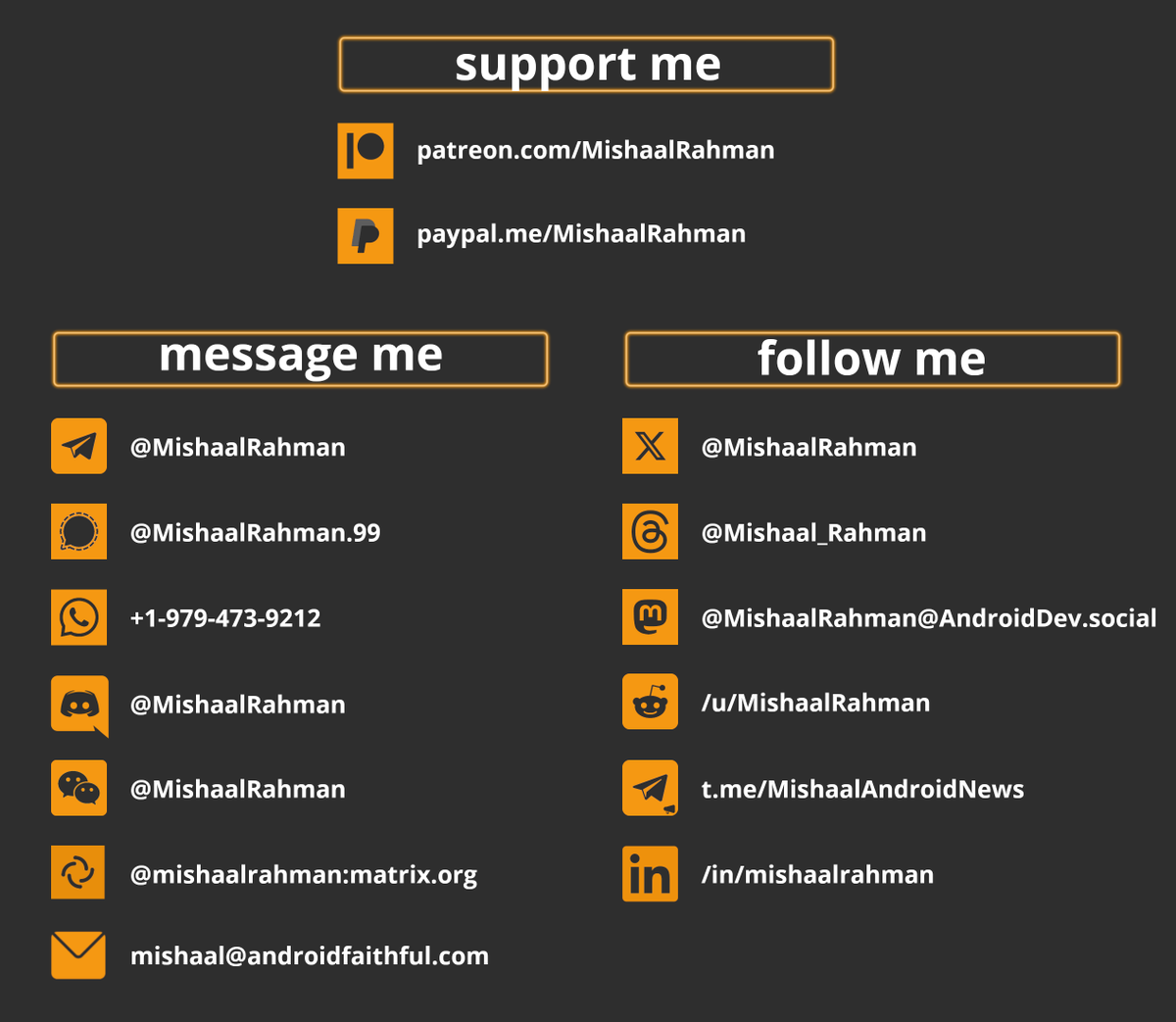 MishaalRahman's tweet image. 📧Got a tip to share?
🗣️Want to tell me about an interesting app or feature you worked on?
📱Have a product you want me to review?
☕Or maybe you want to support my work?
Here's all the info you need: