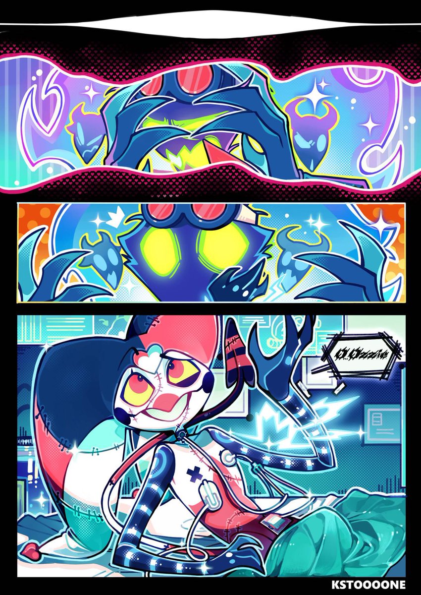 KStoooone's tweet photo. ⚡💉🎃HAPPY🩻🪦HALLOWEEN🎃🧪⚡

                           （4/5）

😈Don't miss out on this year's special Halloween designs! ⚰️👻
#HelluvaBossFanart #HelluvaBoss #Fizzarozzie https://t.co/TCjsZiOXdB