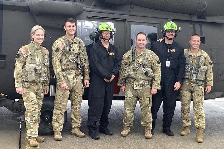 The <a href="/PANationalGuard/">Pennsylvania National Guard</a> has sent an HH-60 Black Hawk helicopter and a four-member crew from the 28th Expeditionary Combat Aviation Brigade along with 4 rescue technicians from the Pa. Helicopter Aquatic Rescue Team to North Carolina to assist with #HurricaneHelene response efforts.