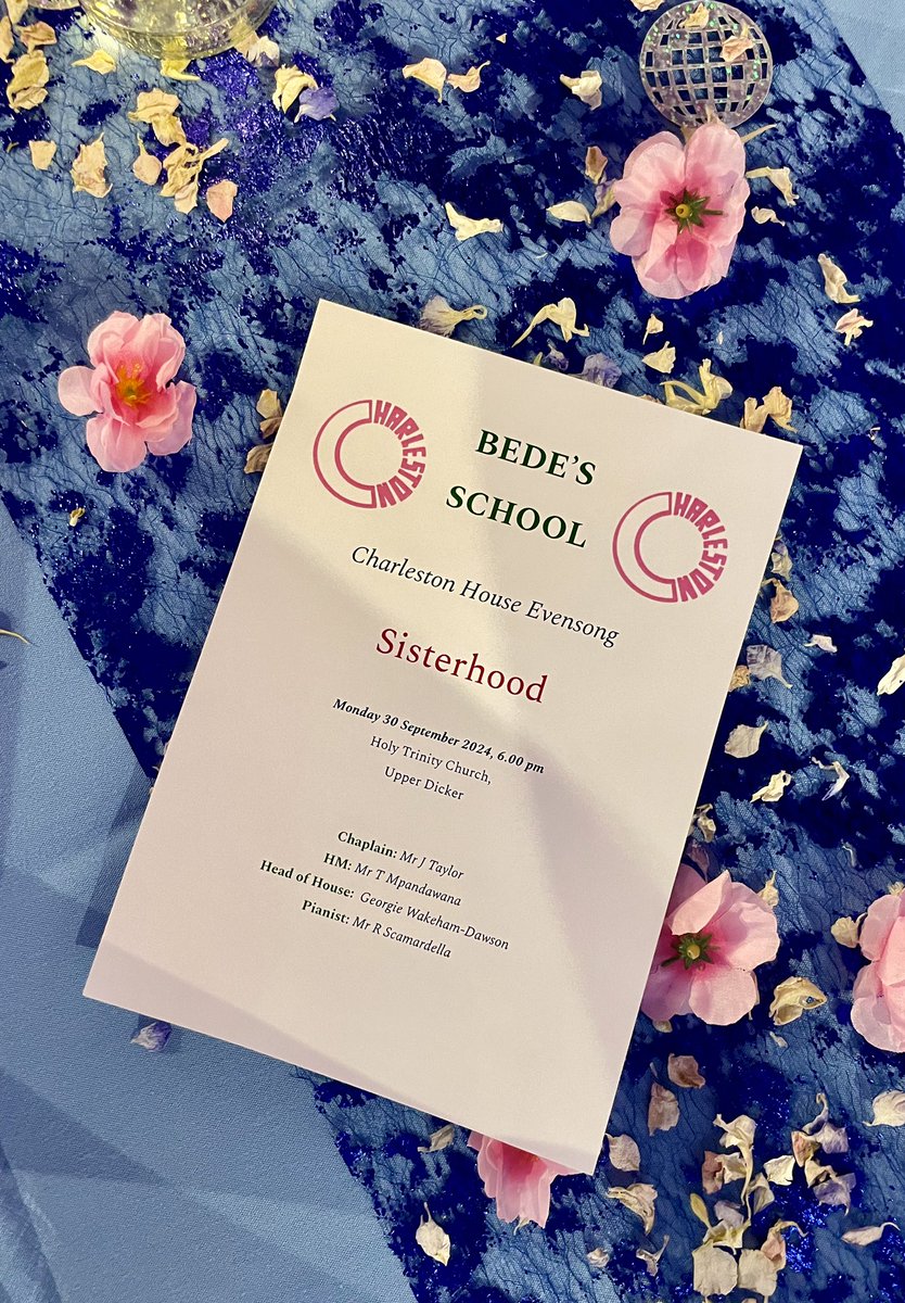 Thank you <a href="/CharlestonBedes/">Charleston House</a> for inviting me to celebrate with you this evening! A wonderful evensong &amp; formal dinner, saluting sisterhood 🌸🪩🩷<a href="/bedesnews/">Bede's Senior School</a> #charleston #charlestonhouse #pinkarmy