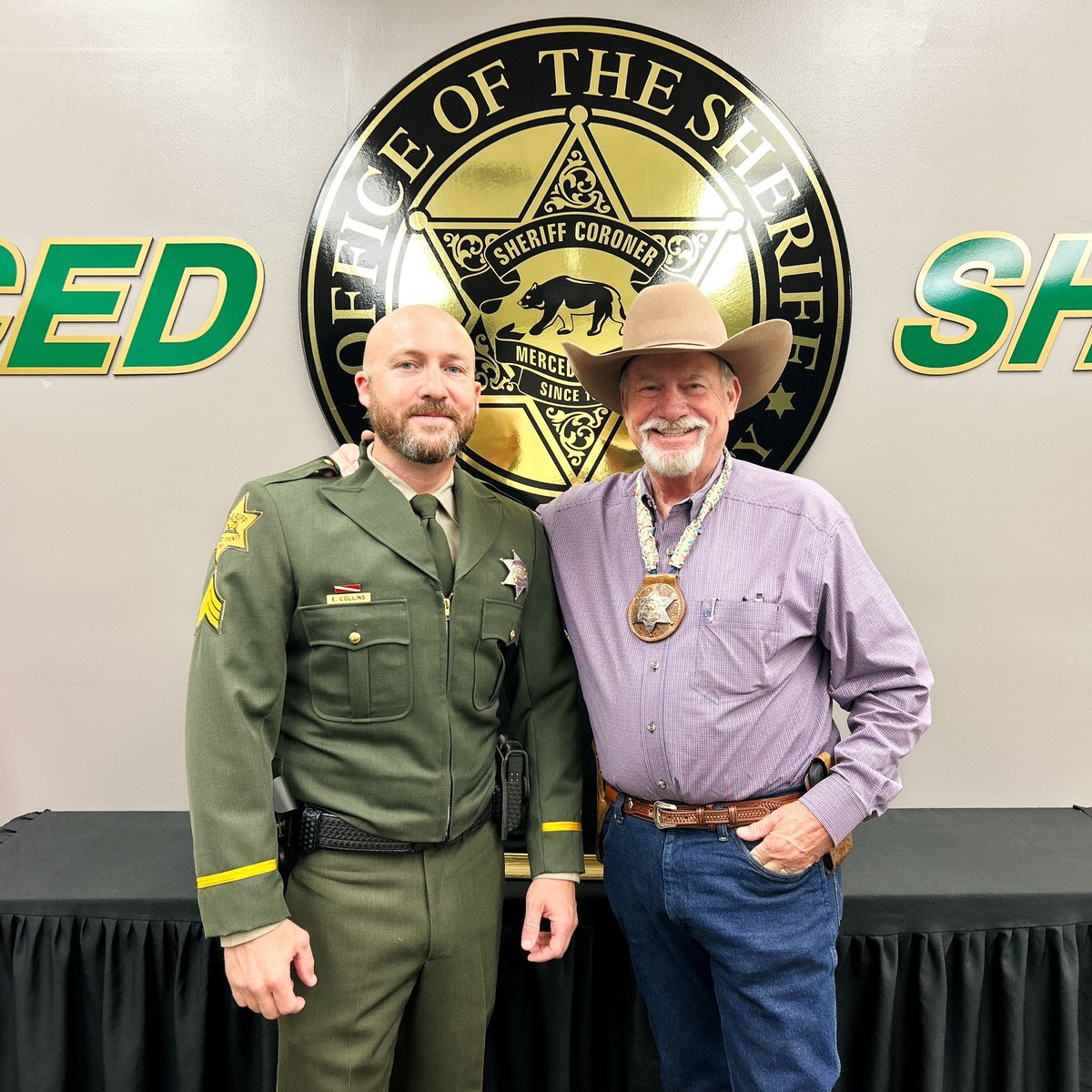 This morning, Sheriff Vern Warnke swore in Deputy Collins as a Sergeant! Sergeant Collins has been in law enforcement for over 15 years and has worked for our agency for eight of those years. Please join us in congratulating him on his promotion!