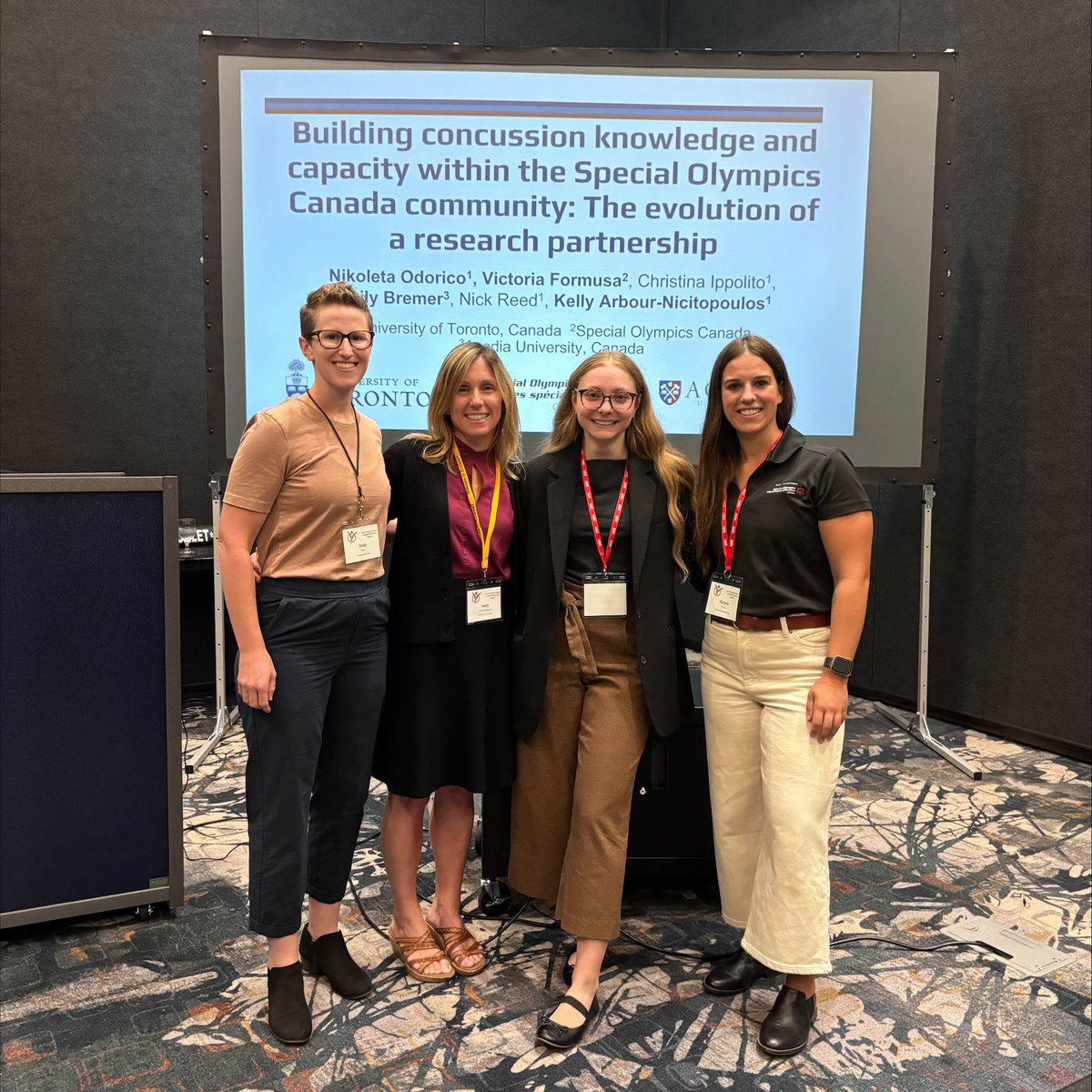 Last week our amazing #concussion research team from <a href="/OAKConcussion/">OAK Concussion Lab</a>, <a href="/LabAdapt/">Adapt Lab</a>, <a href="/AcadiaU/">Acadia University</a> &amp; <a href="/SpecialOCanada/">Special Olympics Canada</a> presented together at the <a href="/NorthAmericaAPA/">NAFAPA</a> Conference. 

Thanks to all who participated in our building session about concussion education &amp; the Special Olympics community!