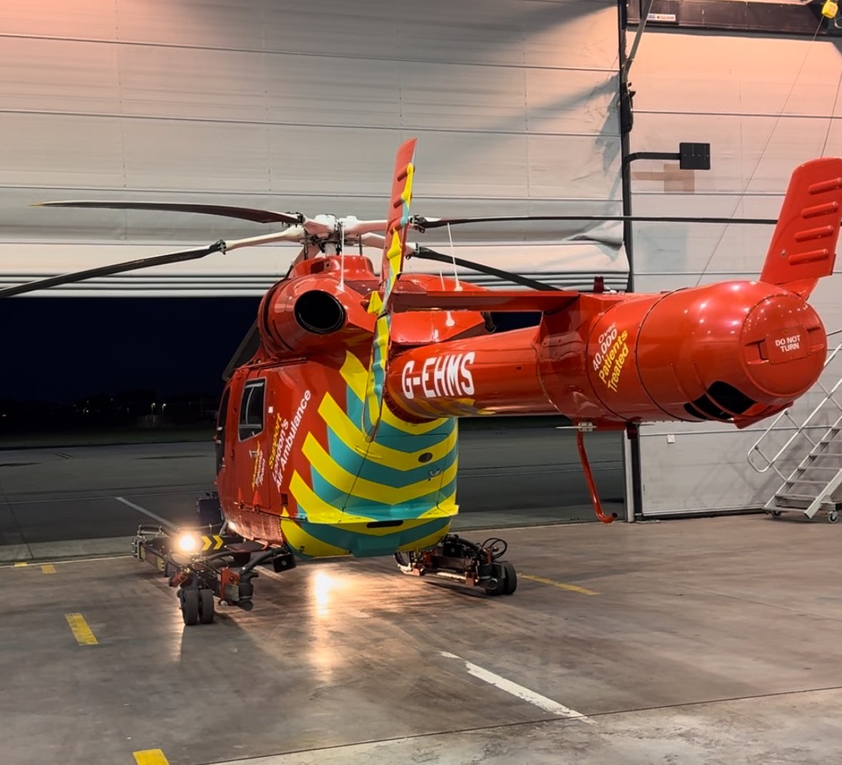 Such a privilege to be part of the final MD902 flight tonight. Thanks to G-EHMS and G-LNDN for your service and thanks to all who have supported us to keep them flying.