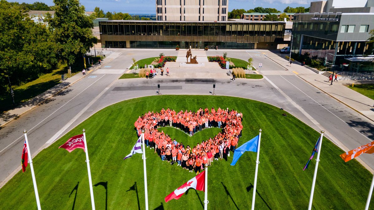 🧡 Today, the #BrockU community united in orange to mark the National Day for Truth and Reconciliation, and reflect on the history of the residential school system and its intergenerational impact on survivors and their families.

#NDTR #OrangeShirtDay #EveryChildMatters