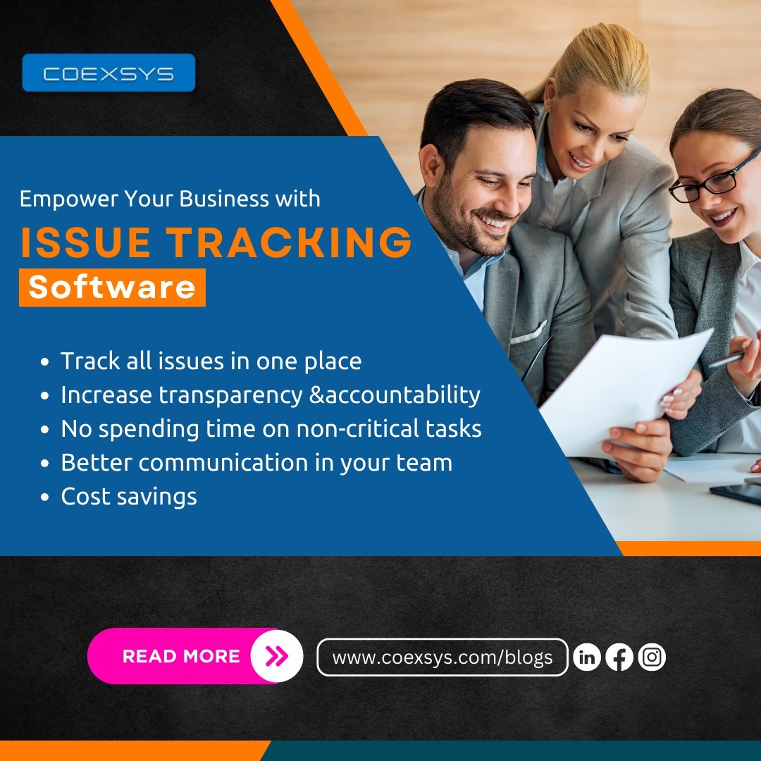 coexsysproject's tweet image. 🚀Efficiently Track & Resolve Issues with our software! 🔧Manage IT bugs, project issues, quality assurance, etc. with issue tracking software. Streamline resolution, improve satisfaction, and ensure success today!📈
#issuetracker #trackingsoftware #softwareissue #highlights