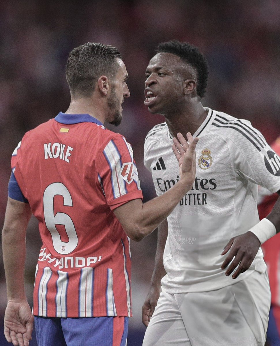 MadridXtra's tweet photo. 🗣️ Vinicius Jr to Koke: "You lost two finals, I won two. You lost because you're bad, but I play here in Real Madrid." @MovistarFutbol https://t.co/gheOOAzhjh