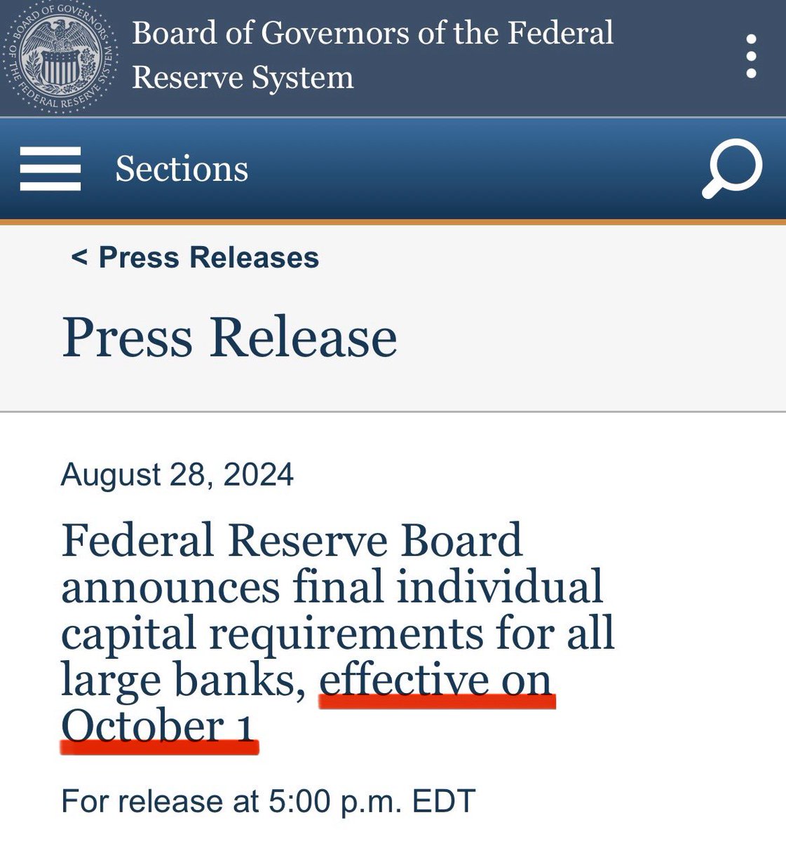 🚨IT‘S OCTOBER 1ST! 

Starting today, large banks must meet new requirements that fit into a global change in the regulatory framework:

Basel III: All banks must now ensure that they have enough liquidity to weather financial storms!

A huge change for the financial industry and
