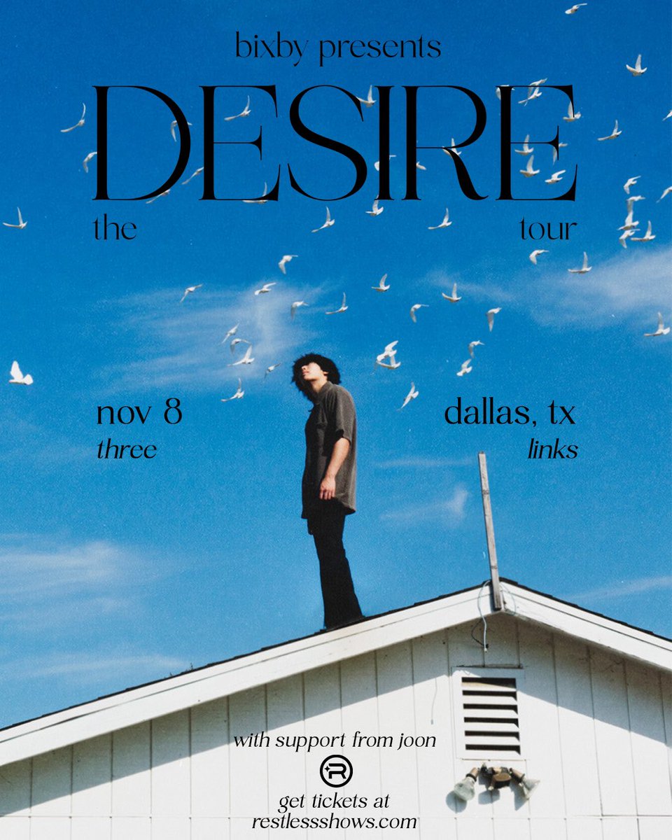 Reminder not to miss <a href="/ihatebixby/">bixby</a> live in Dallas!

November 8th at <a href="/3LinksDeepEllum/">ThreeLinksDeepEllum</a>

TICKETS ARE OVER 50% SOLD OUT. 👏👏👏👏👏 

link.dice.fm/msraEas1jNb?sh…