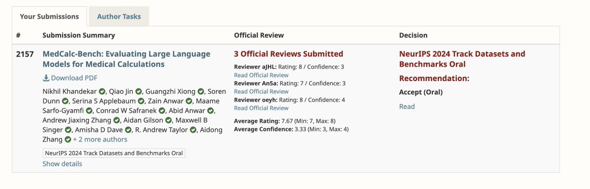 lapisrocks's tweet image. 🎉 Oral, Spotlight, NeurIPS, oh my! 🎉

We&apos;re thrilled to announce that two of our papers at #NeurIPS2024 have received special recognition: ❗Oral❗ presentation in the Datasets and Benchmarks track AND ❗Spotlight❗

👏 Massive congratulations to our student researchers, Nikhil…
