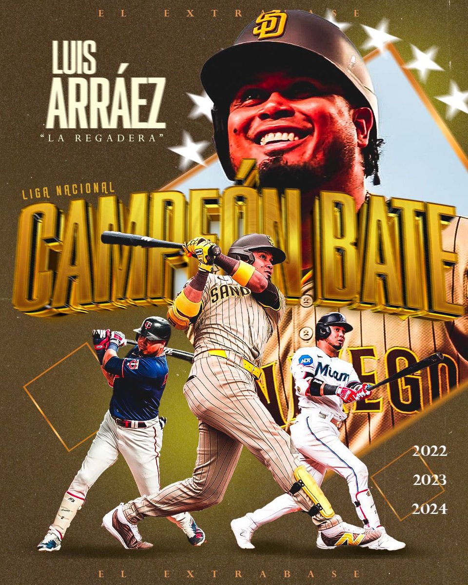 Arraez_21's tweet photo. The regular season has come to an end, and I am feeling incredibly grateful for all the support received. San Diego has truly become a home for me, and winning this batting title while wearing this uniform means the world to me🦾🙏🏽🇻🇪❤️ https://t.co/z6bCGI56tQ