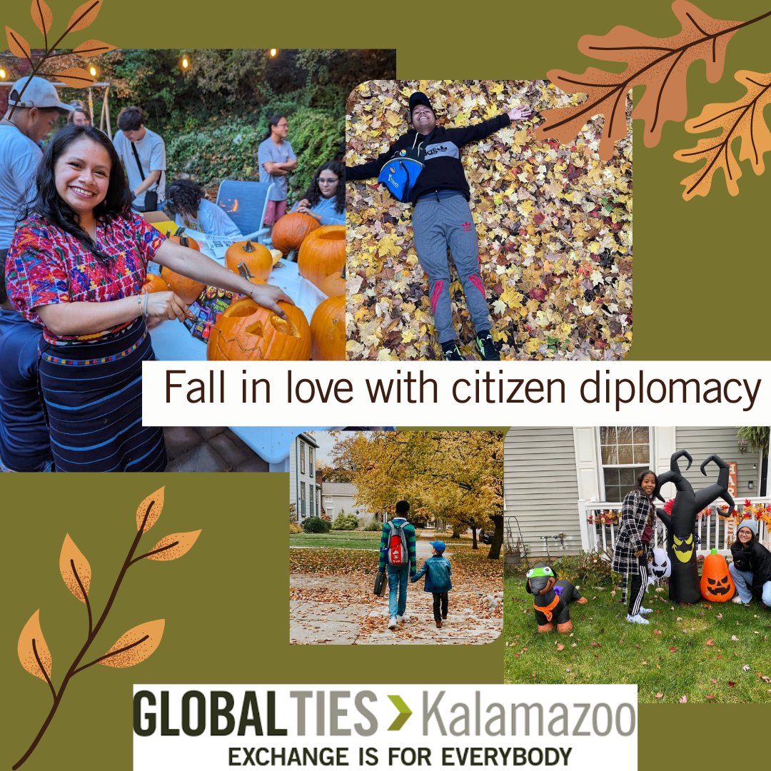 It's officially fall, and it's starting to feel like it, too. 🍂
If you love everything about this time of year in our region, there's nothing better than sharing that love of local with an international guest. We have hosting opportunities for everyone at globaltieskzoo.org/volunteer