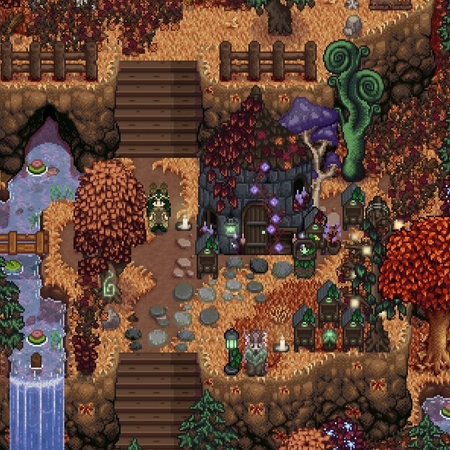 BogWyytch's tweet image. Introducing Bog&apos;s Apiary for @wildflourmods The Bees Knees is now on Nexus!!!

I loved making this retexture so much for all my goblins, witches, forest folk and ghouls who love Stardew Valley💚