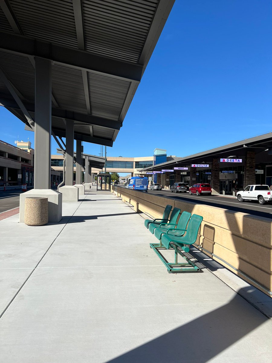 RenoAirport's tweet photo. We’ve paved the way for a brighter future at RNO. The Loop Road is officially open! 

This is the second #MoreRNO project completed, bringing smoother drop-offs and pick-ups. Safety, accessibility, and convenience were key components of this project. https://t.co/RdcljsY1UK https://t.co/Z54l9VKdkG