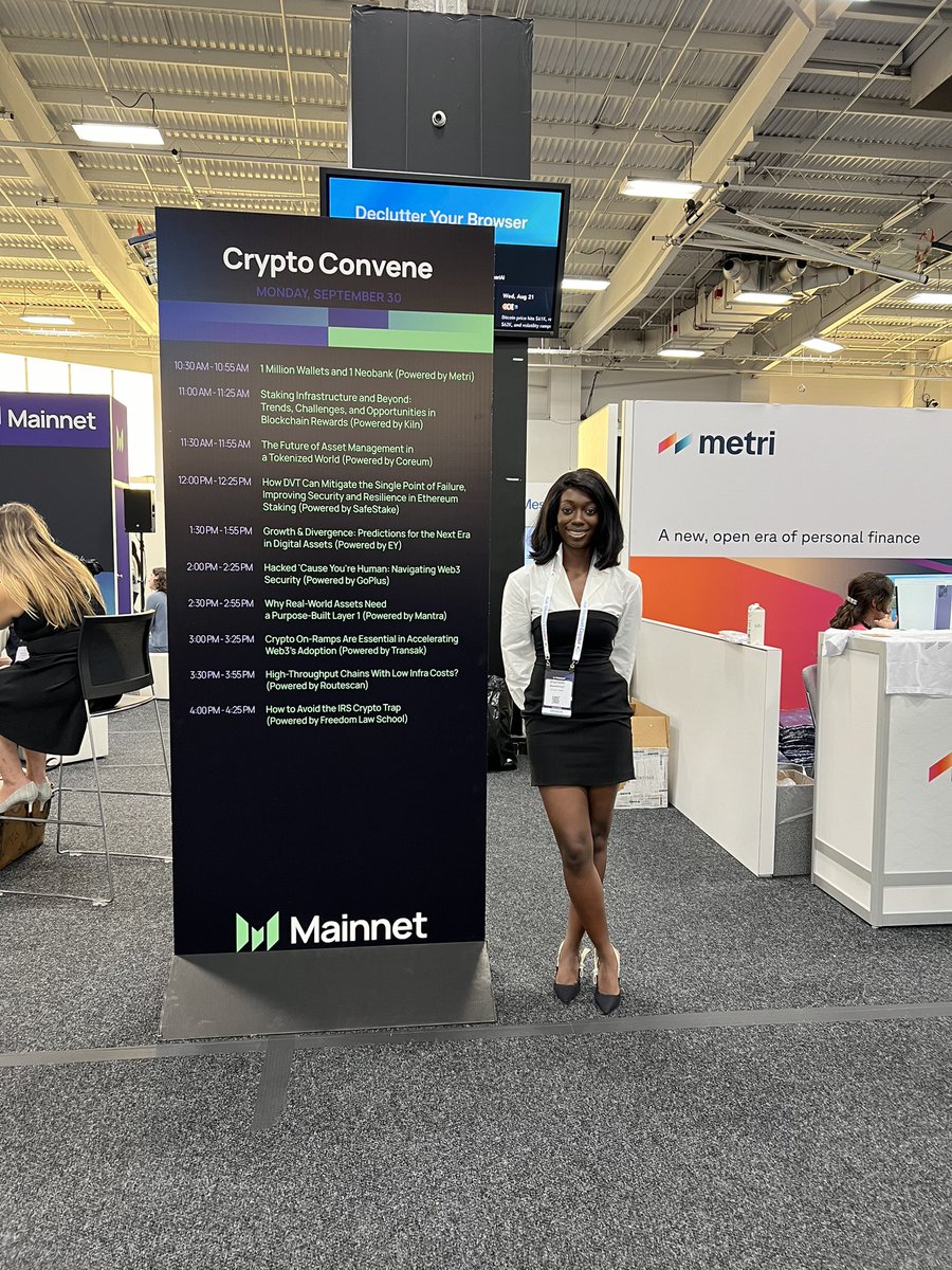 afrishan's tweet image. great insights on wallet UX, stablecoins &amp;amp; yield generation were shared at the @metri_xyz crypto convene session, it was an honour to facilitate 🫡

Metri is shaping the future of permissionless finance in one simple, intuitive interface 🤩

#mainnet2024