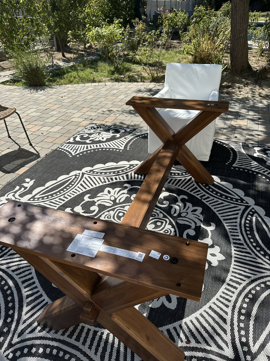Don’t you just love my new <a href="/potterybarn/">Pottery Barn</a> table? After three delivery attempts I have no tabletop. If you have the opportunity to buy from them. Don’t. Save that money and go with Wayfair. Easy to track. You’ll put your own shit together but you’ll miss less work than I have!