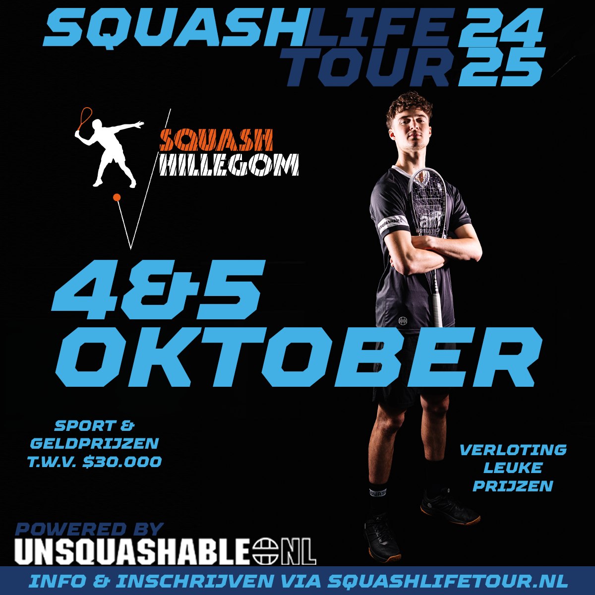SquashLife Tour in Hillegom - mailchi.mp/aee696e1bf8a/n… - Internationaal topsquash op Hillegoms' banen!