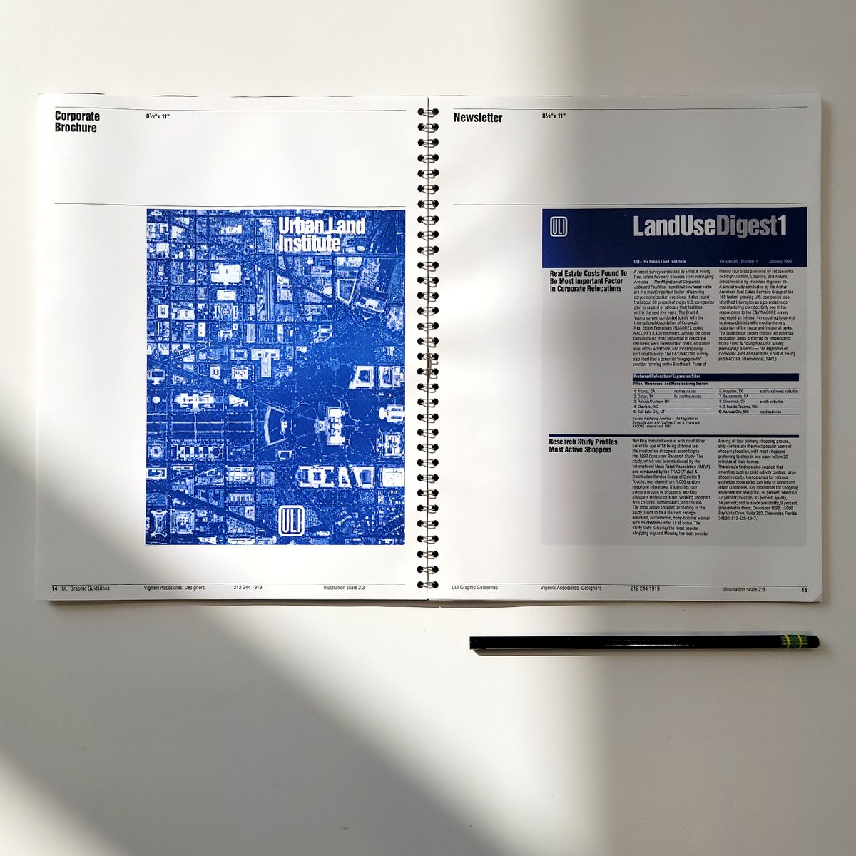 It’s #ManualsMonday!
Manuals Monday is back! On Mondays we feature an excerpt from a #GraphicsStandardsManual from the #DesignArchives.
Today’s manual is for the Urban Land Institute from 1992 by #Vignelli Associates.
More: tinyurl.com/mrzupz7u