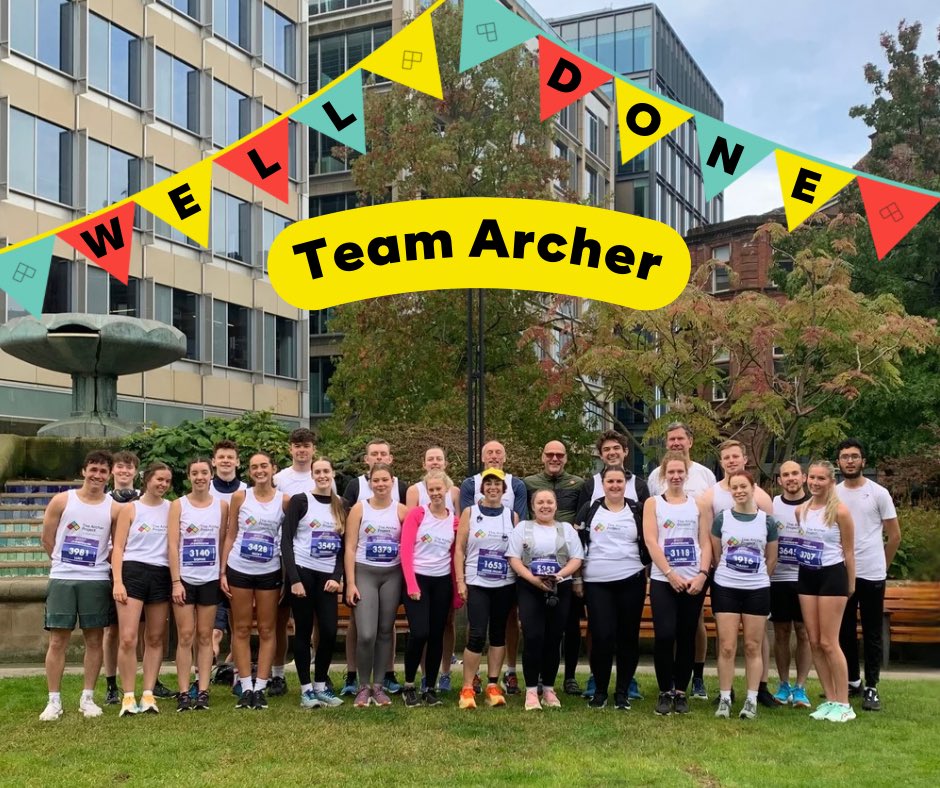 Our #TeamArcher runners absolutely smashed it yesterday at the <a href="/runforall/">Jane Tomlinson’s Run For All</a> #Sheffield10K!!

WELL DONE EVERYONE 🤩🎽🎉🏅

Shout out to <a href="/Beaverbrooks/">Beaverbrooks the Jewellers</a> <a href="/LoveMeadowhall/">Meadowhall</a> volunteers for coming to cheer with us 💛