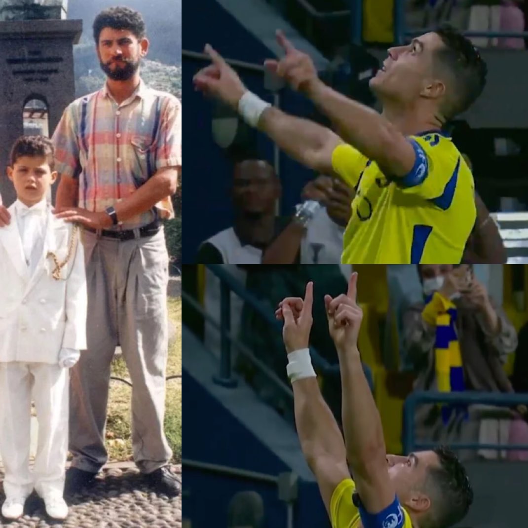 FabrizioRomano's tweet photo. 🟡🔵❤️ Cristiano Ronaldo: “Today's goal has a different flavor… I wish my father was alive because today is his birthday”. https://t.co/uPlmIMXIMg