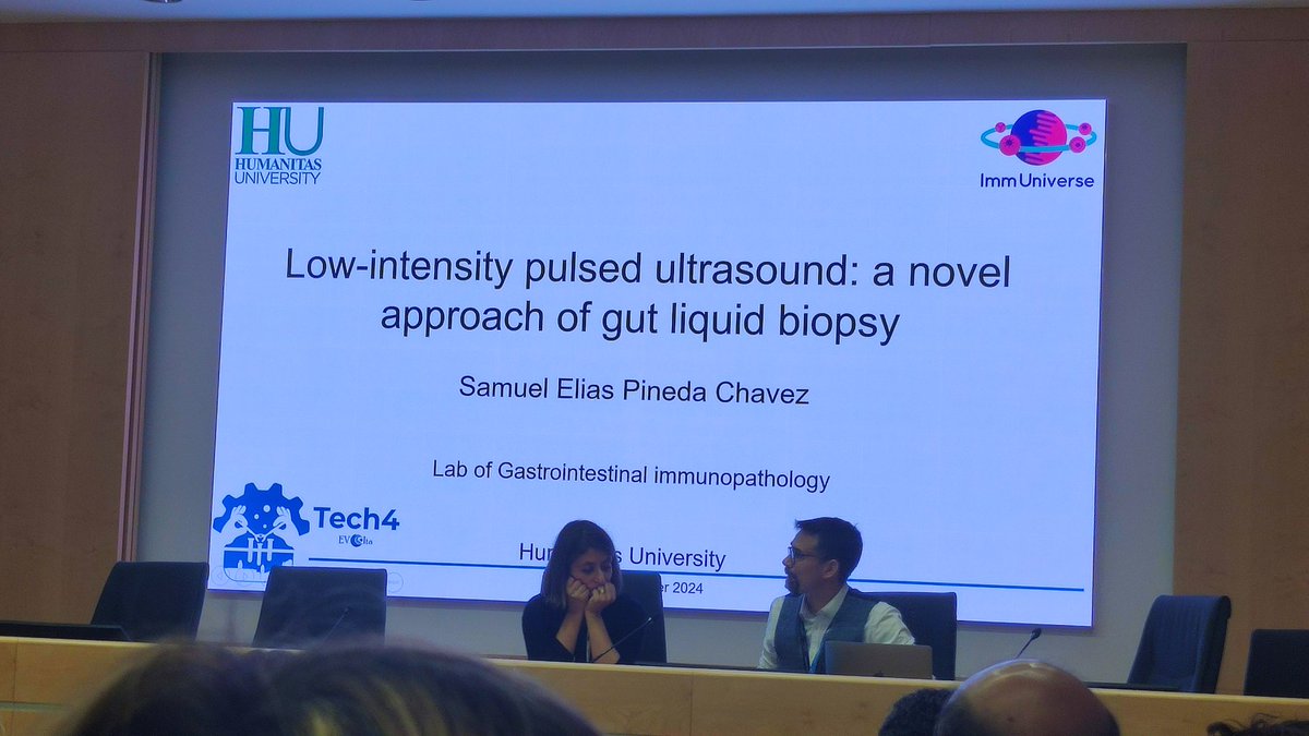 samuelpinez's tweet photo. Two weeks before my PhD defense, I had the amazing opportunity to present at the EVita workshop in Trieste! Mind-blowing research & inspiring conversations. So grateful to the @EVItaSociety, my mentor Stefania Vetrano, & the @ImmUniverse_EU project. #PhDlife #EVresearch #LIPUS https://t.co/1iEDhA4NXk