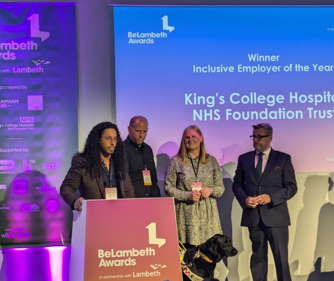 TeamKingsInclusion Keeps winning - Testament to their very hard work - Shout out to Gavin and Steffan for working relentlessly on disability inclusion- <a href="/belambeth/">BeLambeth - Lambeth Council</a> awards #TeamKingsInclusion
