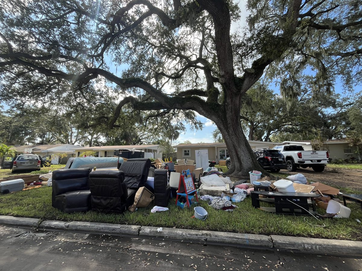 “It's just a wreck. Everything is a loss.”

Residents in south West Shore area of Tampa say the road back to normal is going to be a long one.

Unfortunately, so many of them lost so much after #Helene.

Our meteorologists say this area saw about 7 ft of storm surge.

<a href="/FOX13News/">FOX 13 Tampa Bay</a>