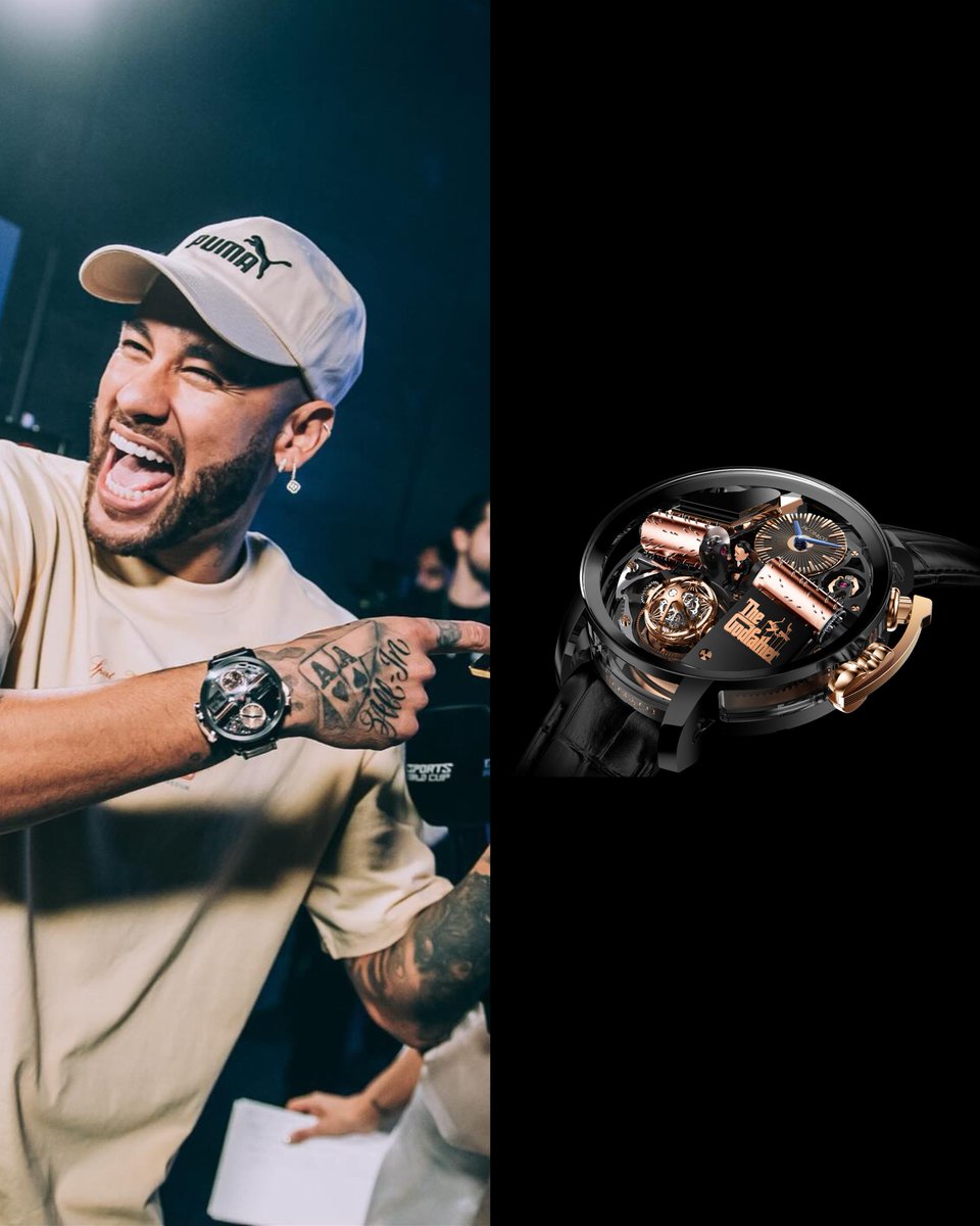 _Jacobandco's tweet image. Neymar Jr. showcases his personal style with Jacob &amp;amp; Co.’s most striking creations. Each timepiece is a testament to the craftsmanship that mirrors his dedication and talent. Which one matches your ambition? 

#Jacobandco #Inspiredbytheimpossible #Neymarjr