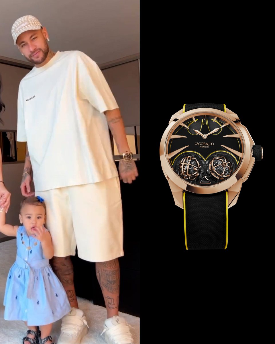 _Jacobandco's tweet image. Neymar Jr. showcases his personal style with Jacob &amp;amp; Co.’s most striking creations. Each timepiece is a testament to the craftsmanship that mirrors his dedication and talent. Which one matches your ambition? 

#Jacobandco #Inspiredbytheimpossible #Neymarjr