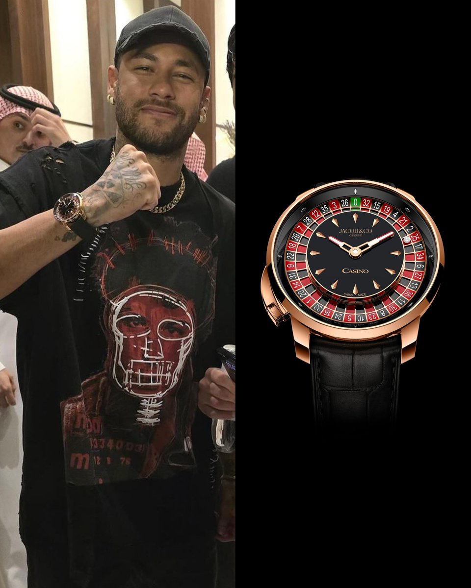 _Jacobandco's tweet image. Neymar Jr. showcases his personal style with Jacob &amp;amp; Co.’s most striking creations. Each timepiece is a testament to the craftsmanship that mirrors his dedication and talent. Which one matches your ambition? 

#Jacobandco #Inspiredbytheimpossible #Neymarjr
