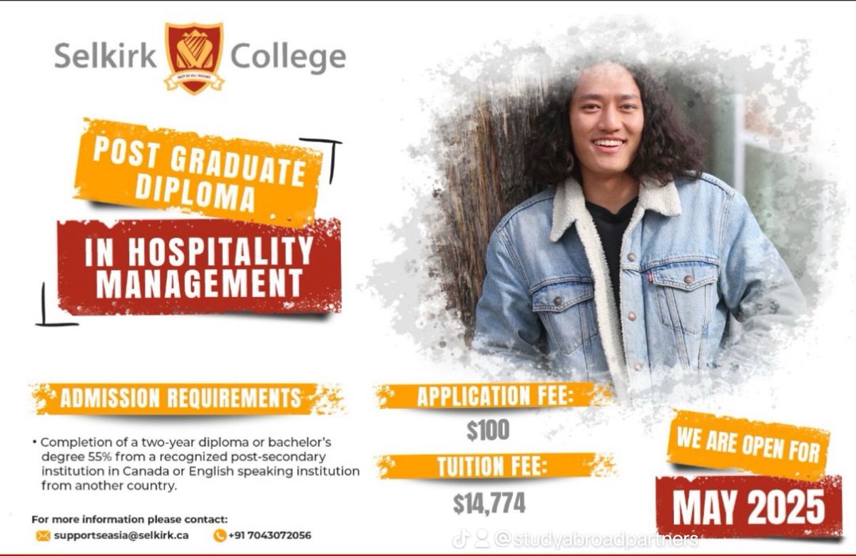 studyabroadpart's tweet photo. Study in Canada
Contact! @studyabroadpartners  #studyabroadpartners #studyabroad #manchesterunited #kriskristofferson #parisfashionweek #BillsMafia #StudyAbroadTips #NationalPancakeDay #studyabroadprograms https://t.co/lbPAV0cBn5
