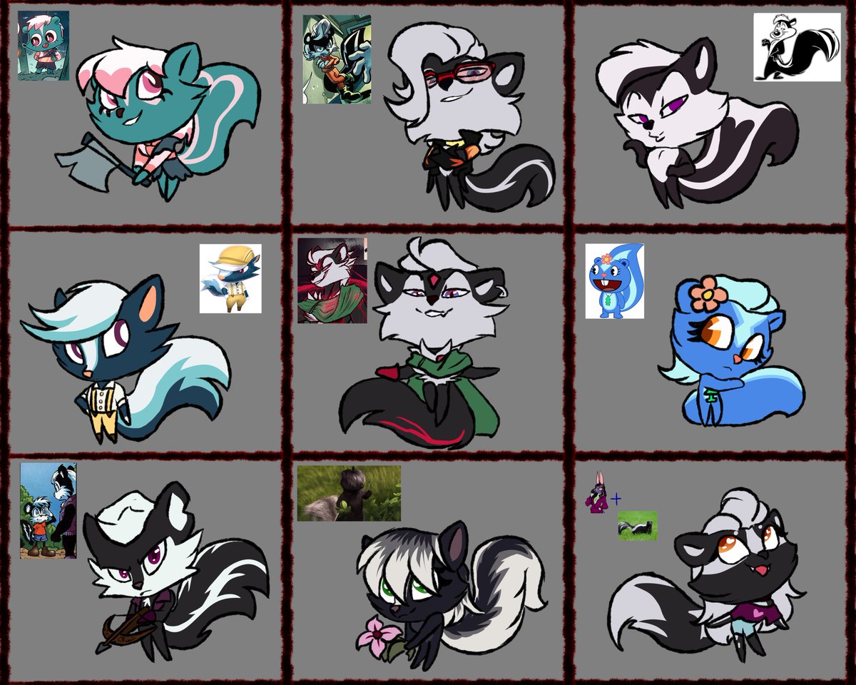CContemplator's tweet photo. It's the last day and today I've draw everyone!
Rinor, Jeffrey St. Croix, Pepe le Pew
Kicks, AU Geoffrey St. John, Petunia
Ian St. John, Stella, my OC Mary
#CultoftheLamb
#archiesonic
#PepelePew
#AnimalCrossing
#happytreefriends
#sonicoc
#GeoffreystJohn https://t.co/QpuTrt0Pt7