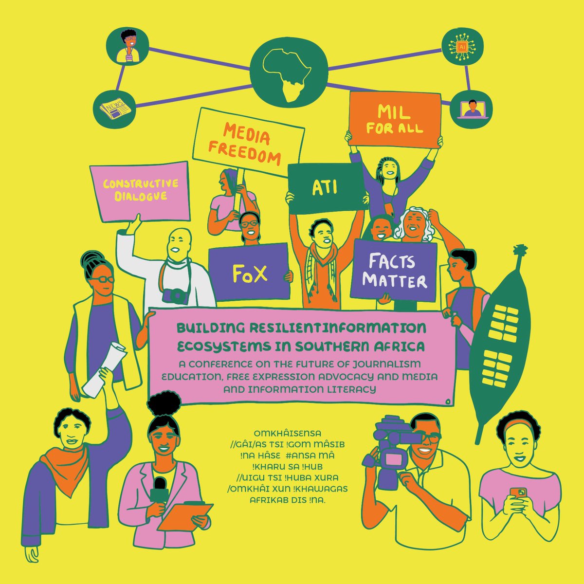 NamMediaTrust's tweet photo. 📢Just hours to go before our 'Building Resilient Media Ecosystems in Southern Africa' conference begins at the Goethe Centre, Windhoek! Expect engaging discussions on AI in journalism, decolonizing media education, TikTok storytelling, and more. Day 1 (Oct 1) is open to the public. Don’t miss out—see you there! See programme: https://t.co/8NadsCzSu7

#JournalismEducation
#MediaInnovation