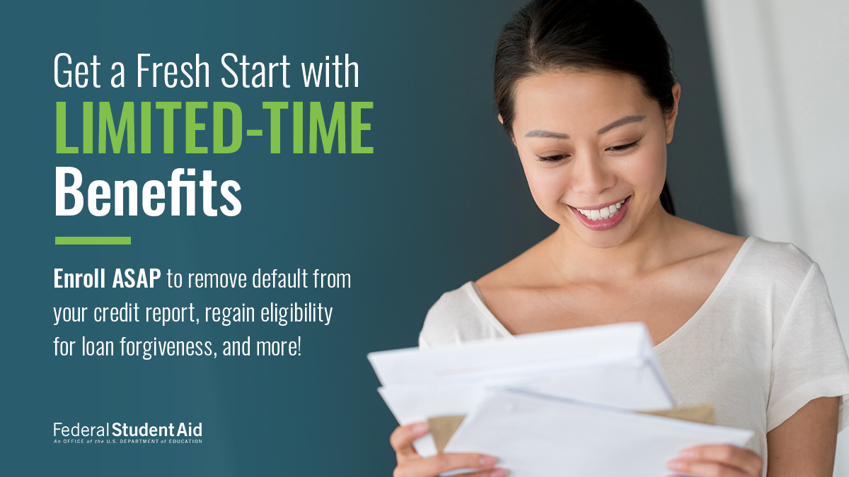 ⚠ Borrowers in default: The deadline to sign up for Fresh Start benefits has been extended. Borrowers should enroll by 2:59 a.m. Eastern time on Wednesday, Oct. 2. Apply online, on the phone, or by mail: StudentAid.gov/help-center/an…
If you experience issues signing up online or by