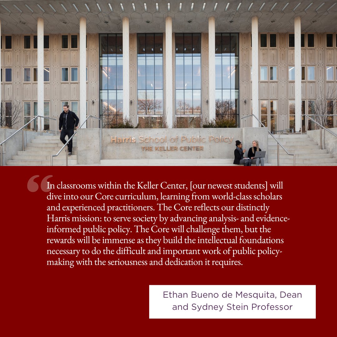 HarrisPolicy's tweet photo. Today, nearly 550 policy students begin their first classes at The University of Chicago Harris School of Public Policy, each dedicated to rigorously preparing themselves for careers of real impact. #publicpolicy #mpp #graduateschool #gradschool #harrispolicy #uchicago https://t.co/aeOXFX4g5A