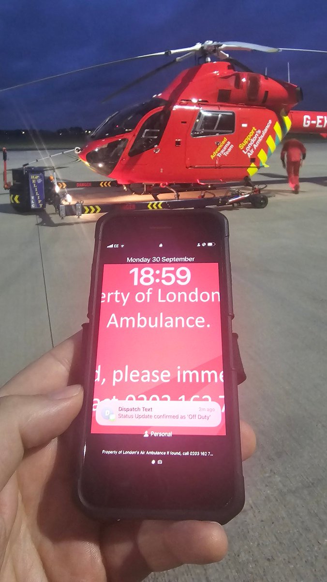 After over 25 years of service and 10,000 + hours flying for London , our two MD902 helicopters have signed off duty for the last time. 
Tomorrow, after a massive amount of support and teamwork, we introduce our new, state of the art, EC135 aircraft.
But for now..thank you MD902s